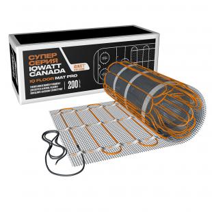 Тонкий самоклеящийся греющий мат IQ FLOOR MAT PRO 200 Вт/м.кв - 1,5 м² 