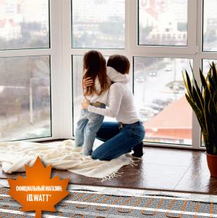 Тонкий самоклеящийся греющий мат IQ FLOOR MAT PRO 200 Вт/м.кв. - 8,0 м²